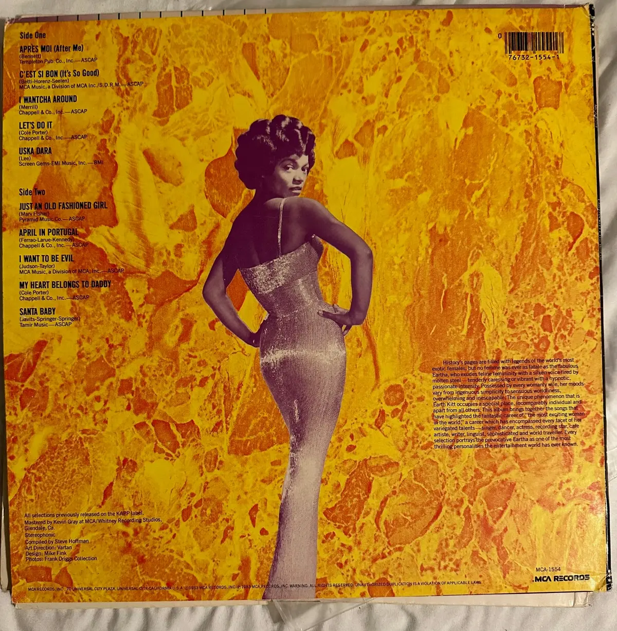 Eartha Kitt - Collectibles: The Best Of (1980) Lp Vinyl - Used 2