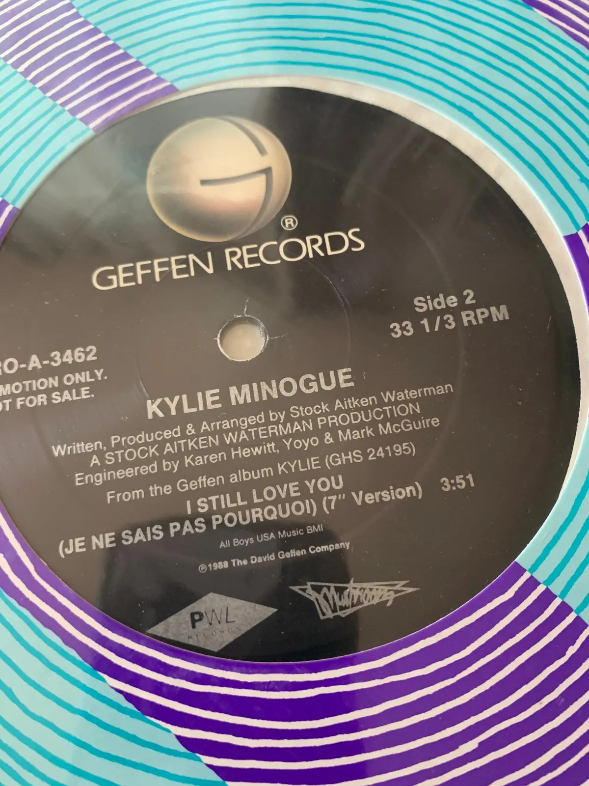 Kylie Minogue - I Still Love You (Je Ne Sais Pas Pourquoi) Promo 12" Single Lp Vinyl 2