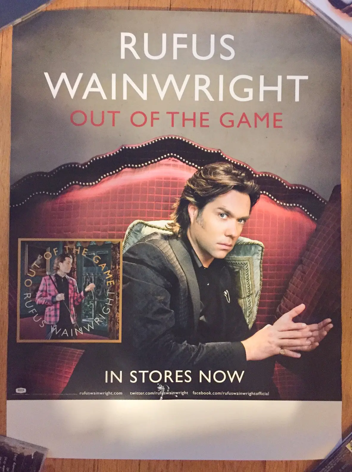 Rufus Wainwright - Out Of The Game - Promo Poster 1