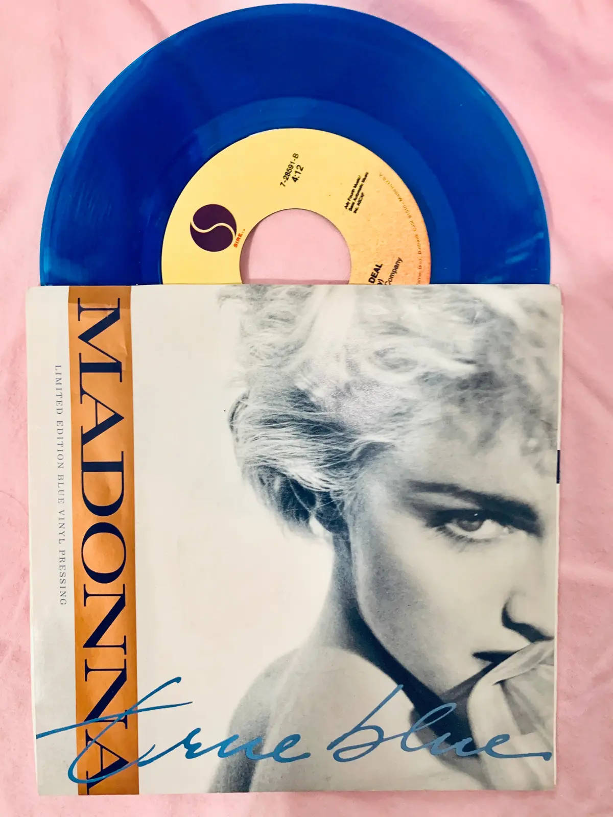 Madonna - True Blue (Us Blue Vinyl) Limited Edition  7" Vinyl 45 Record 1