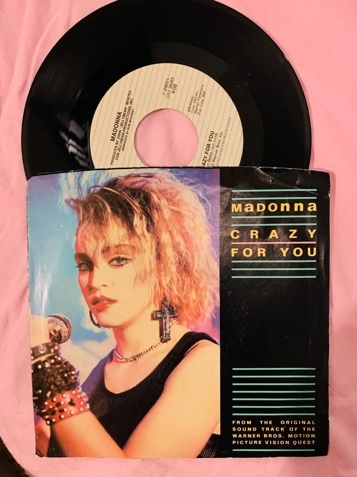 Madonna  - Crazy For You 7" Vinyl - 45 Record 1