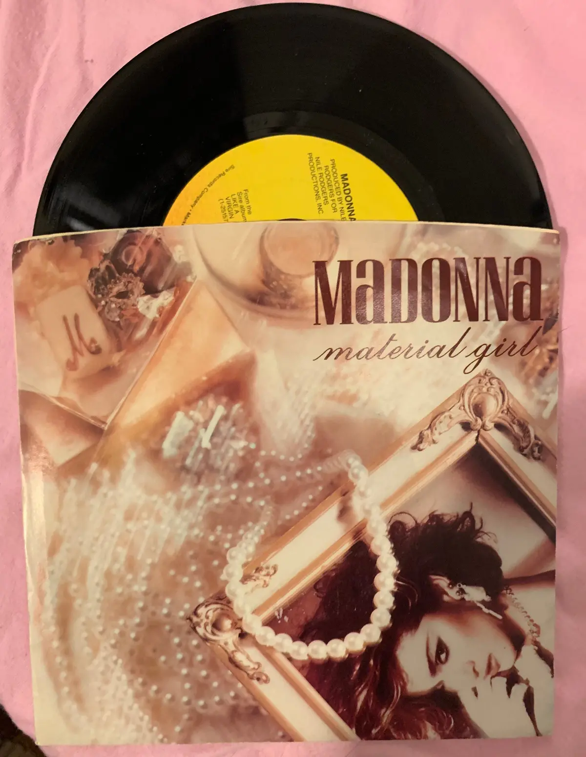 Madonna - Material Girl  7" Vinyl 45 Record 1