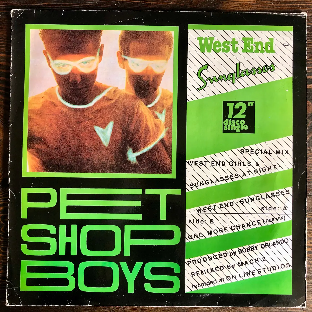 Pet Shop Boys ‎– West End - Sunglasses - Used 12" Lp Vinyl 1