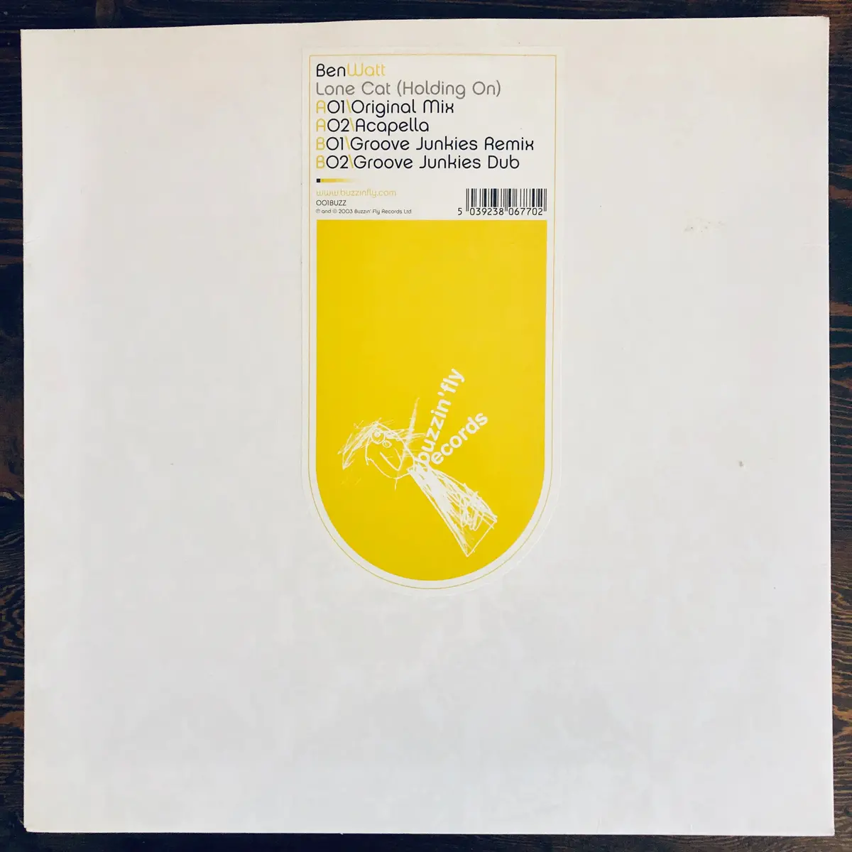 Ben Watt ‎– Lone Cat (Holding On) - Used 12" Lp Vinyl 1
