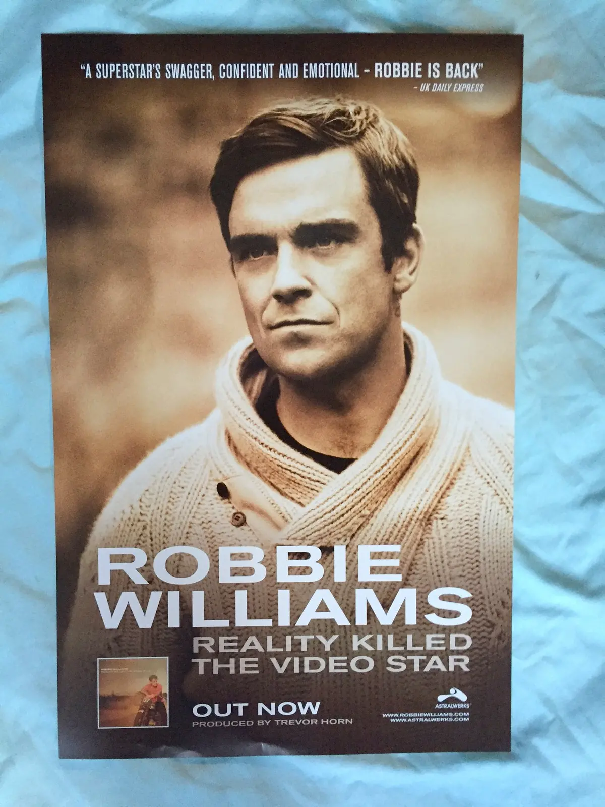 Robbie Williams - Promotional Poster Reality Killed The Video Star 1