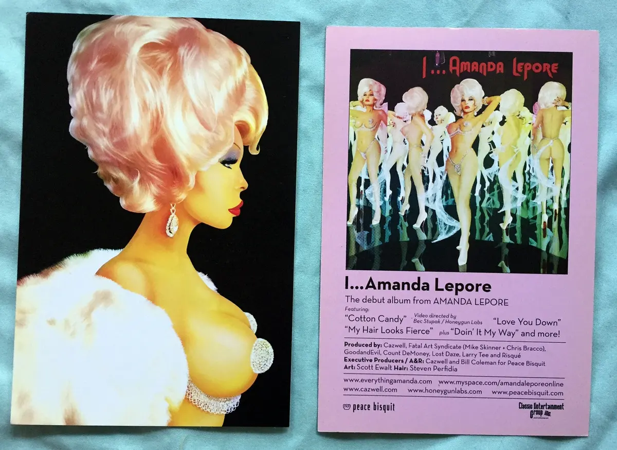 Amanda Lepore - Set Of 2 Official Postcards 1