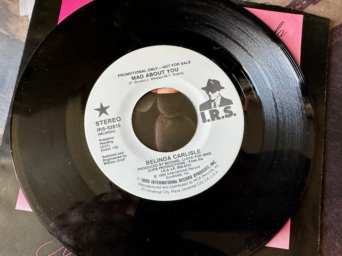 Belinda Carlisle - Mad About You 7" (Promo) Record 45 2