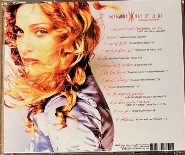 Madonna Ray Of Light Remix Edition Cd 2