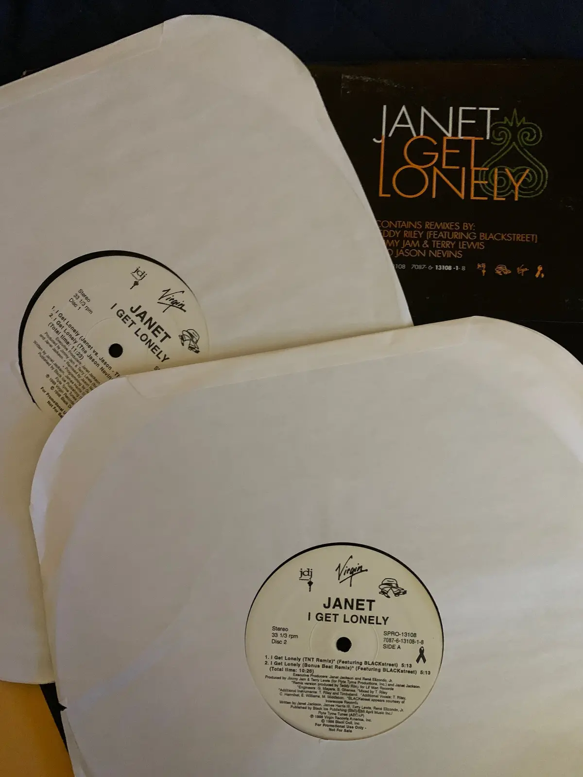 Janet Jackson - I Get So Lonely Promo 12" Double Vinyl - Used 1