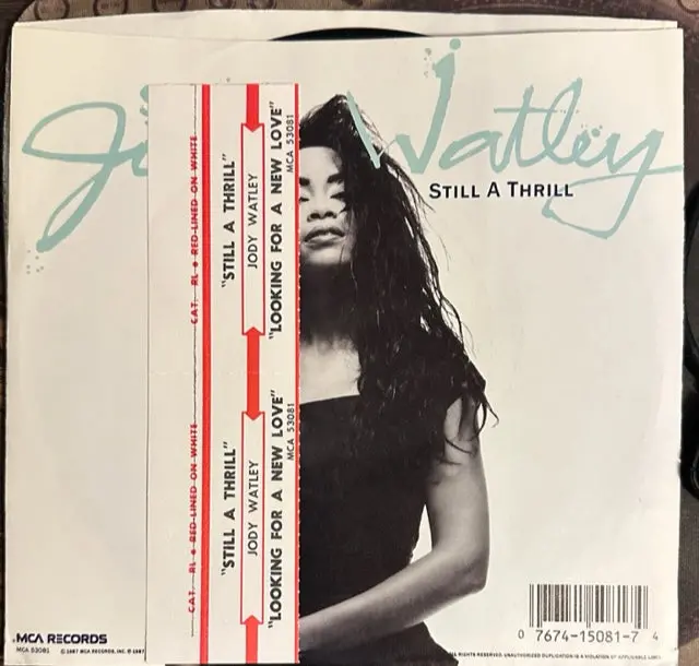 Jody Watley - Still A Thrill / Looking For A New Love 45 Record (7")  Promo 1