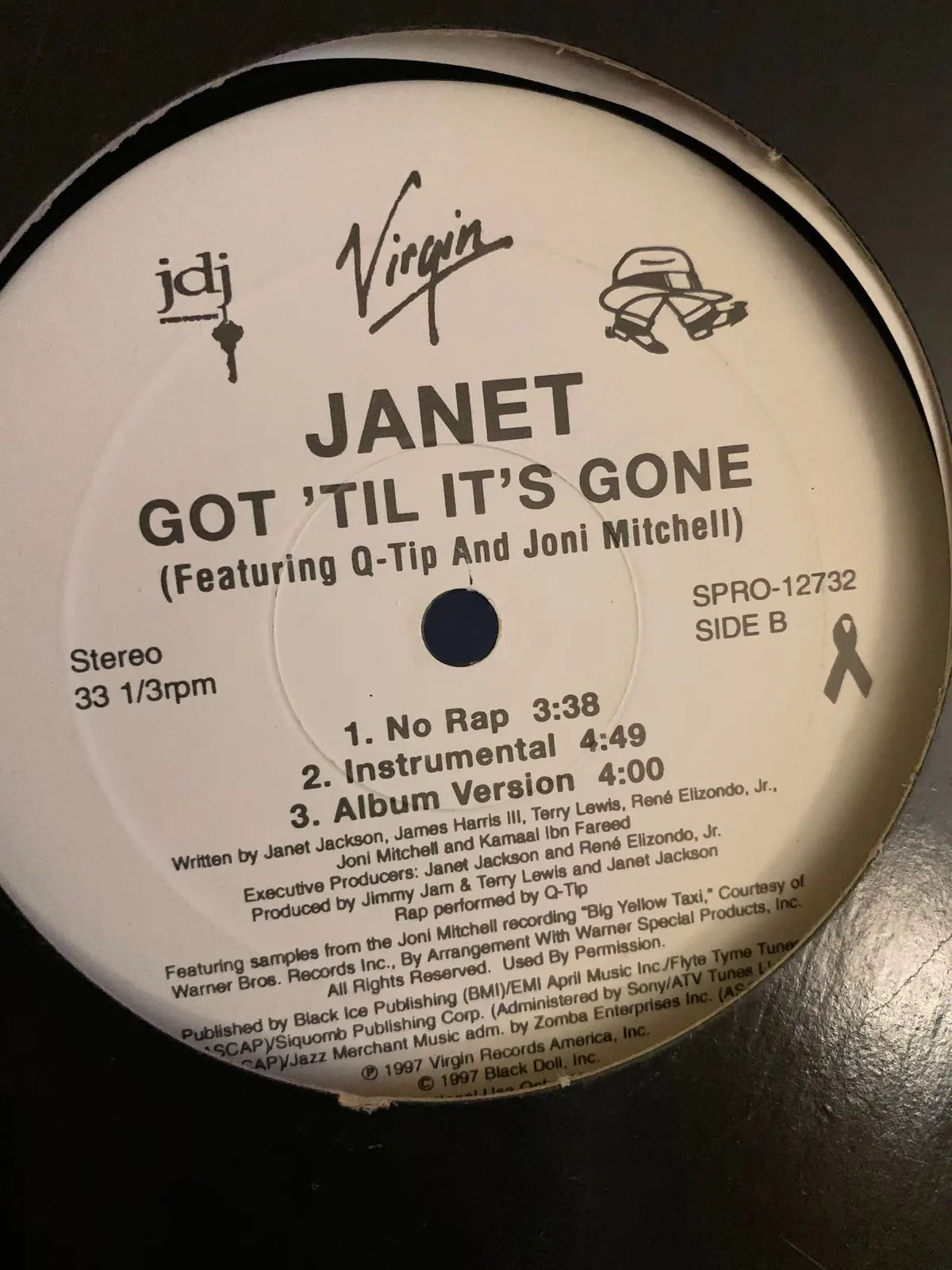 Janet Jackson - Got Til It's Gone (Promo 12" Vinyl) - Used 2