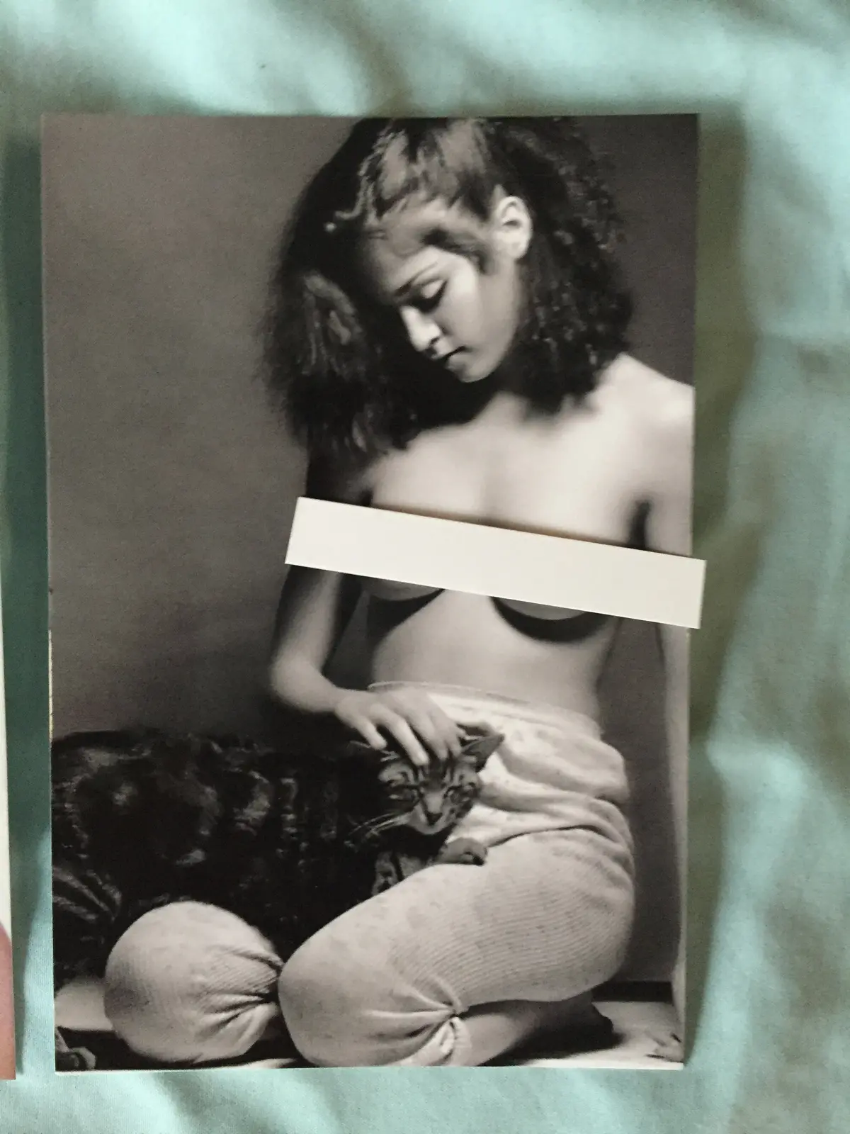 Madonna - 1979 Nude / Cat Post Card 1