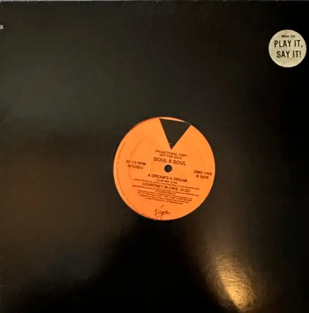 Soul Ii Soul - A Dreams A Dream (Promo) 12" Lp Single Vinyl - Used 1