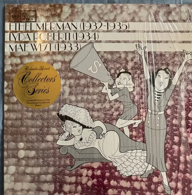 Ethel Merman, Lyda Roberti, Mae West - Collector's Series Lp Vinyl 1967 - Used 1