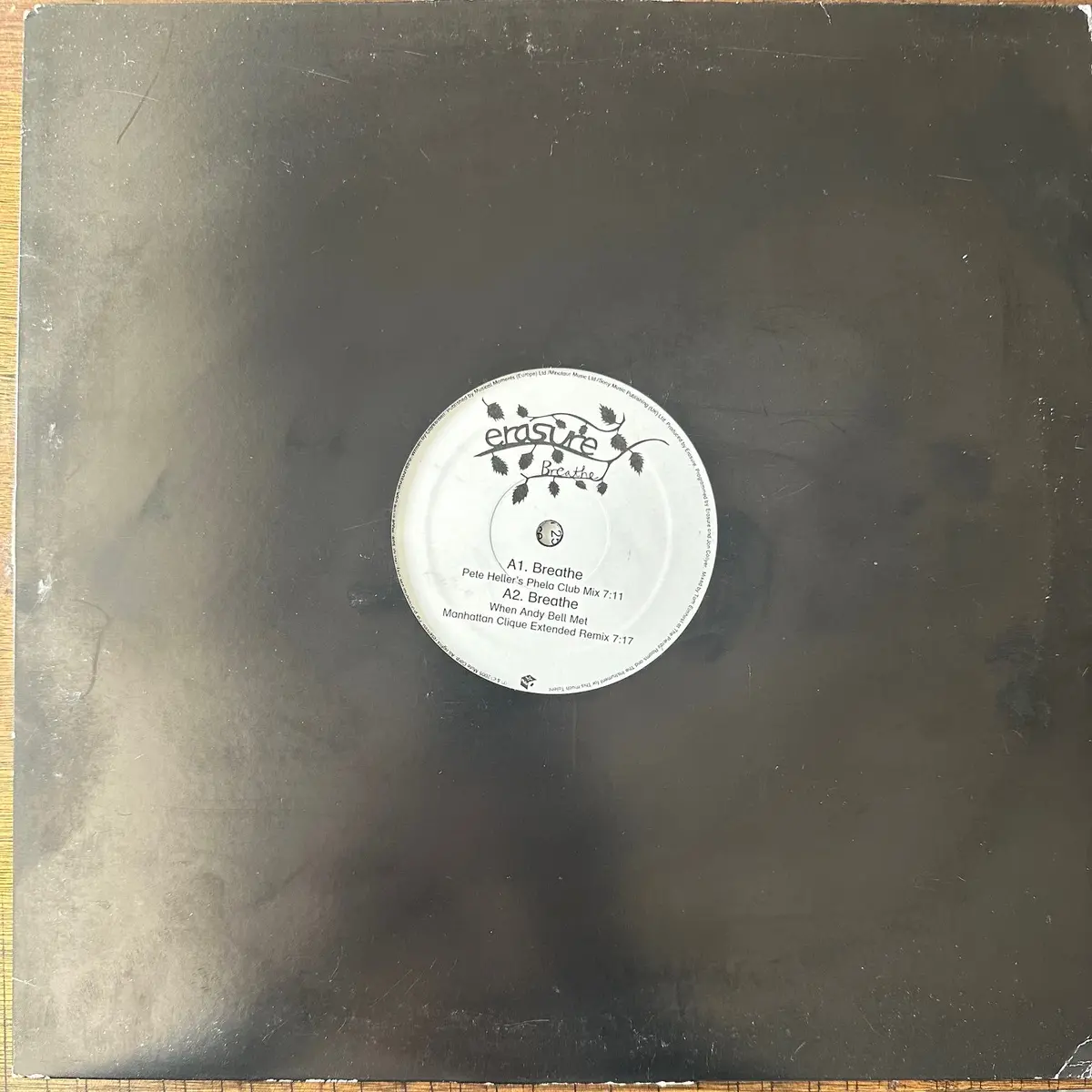 Erasure - Breathe Promo Only Lp 12" Single With Promo Insert - Lp Vinyl - Used 1
