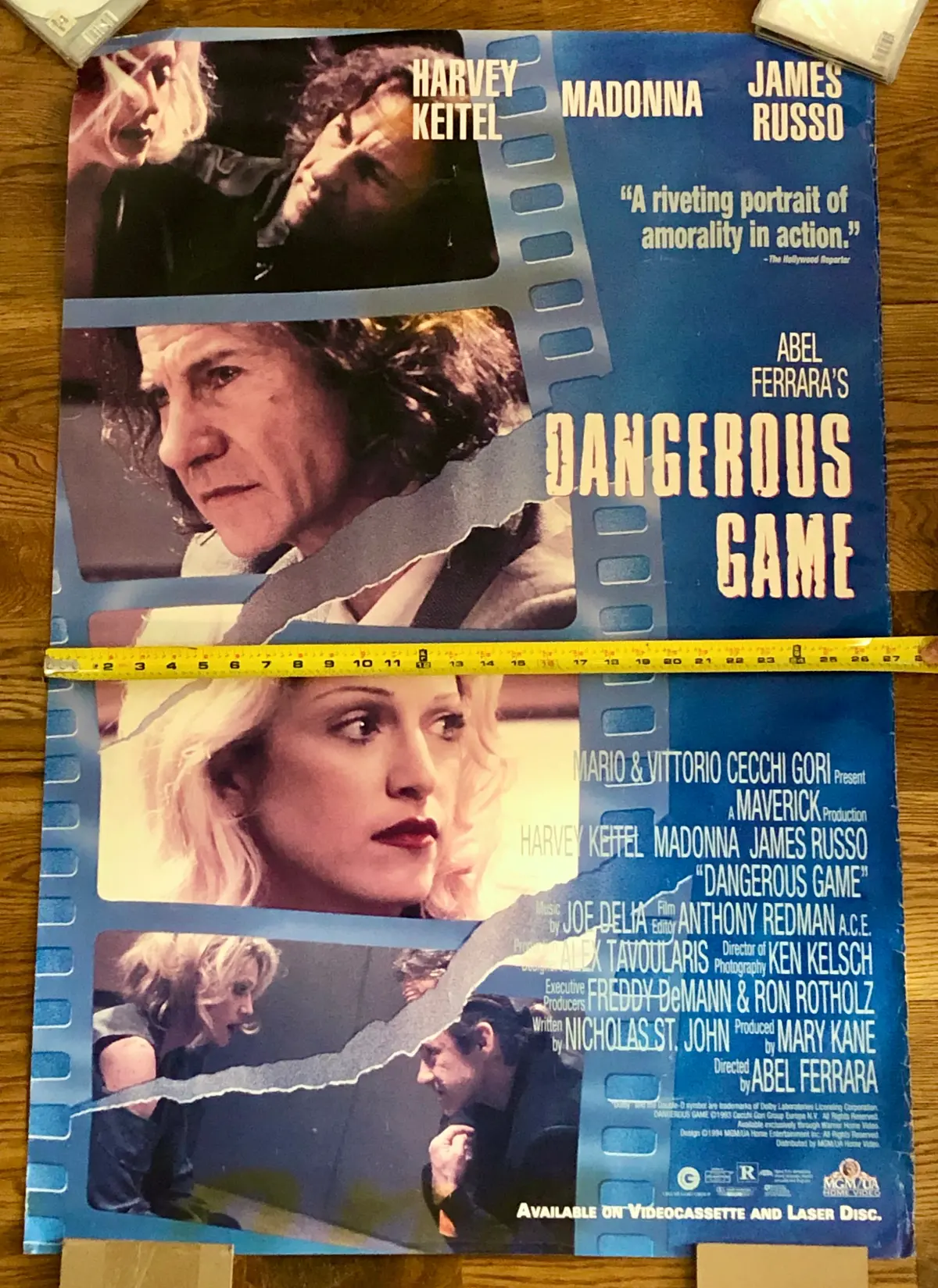 Madonna - 1993 Dangerous Games - Original Movie Poster - 27X40 2