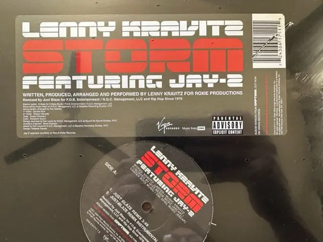 Lenny Kravitz - Storm Ft: Jay-Z  (12" Single)  Lp Vinyl - New 1