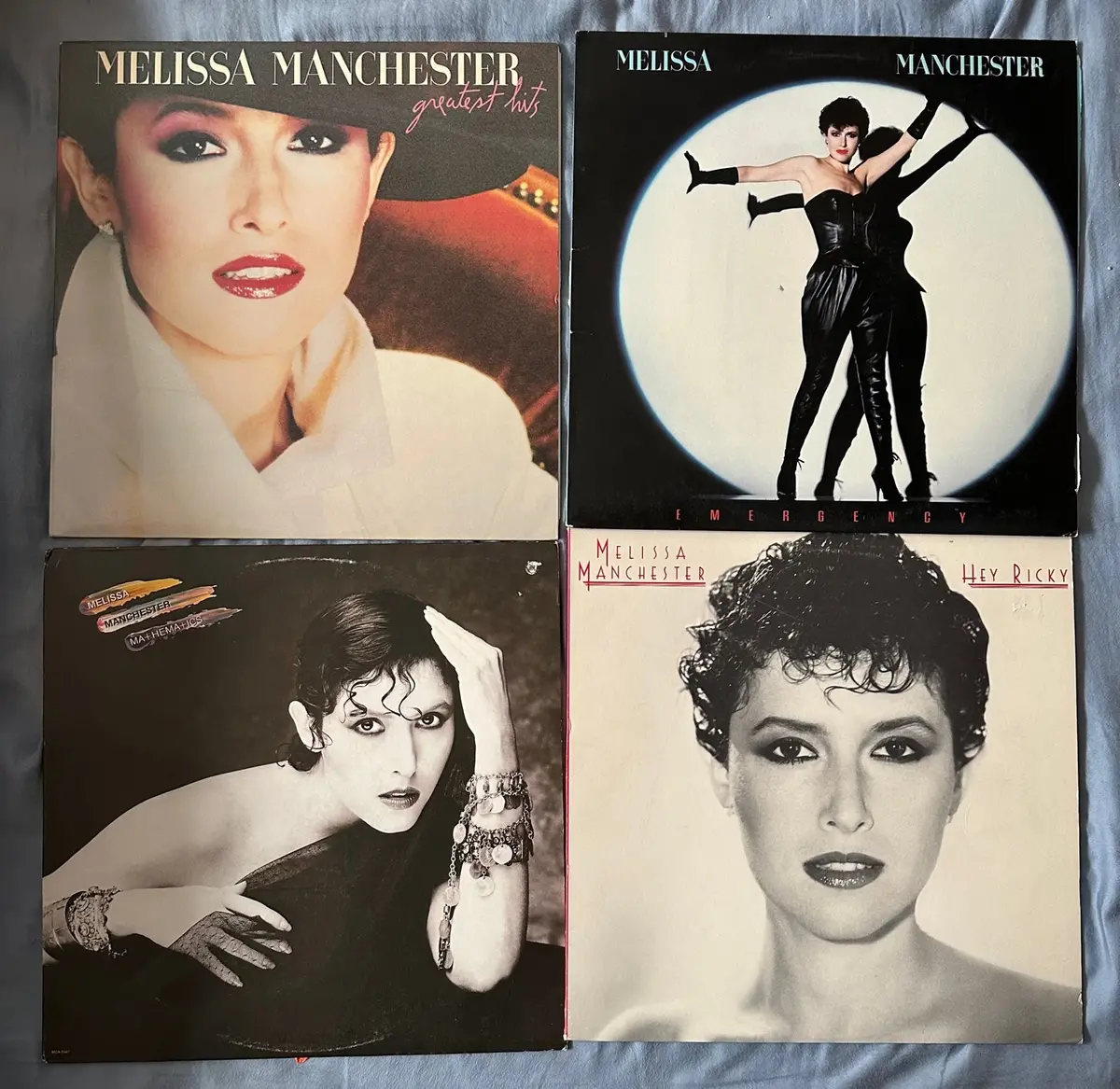 Melissa Manchester - Set Of 4 Original Lp Vinyl Records - Used 1