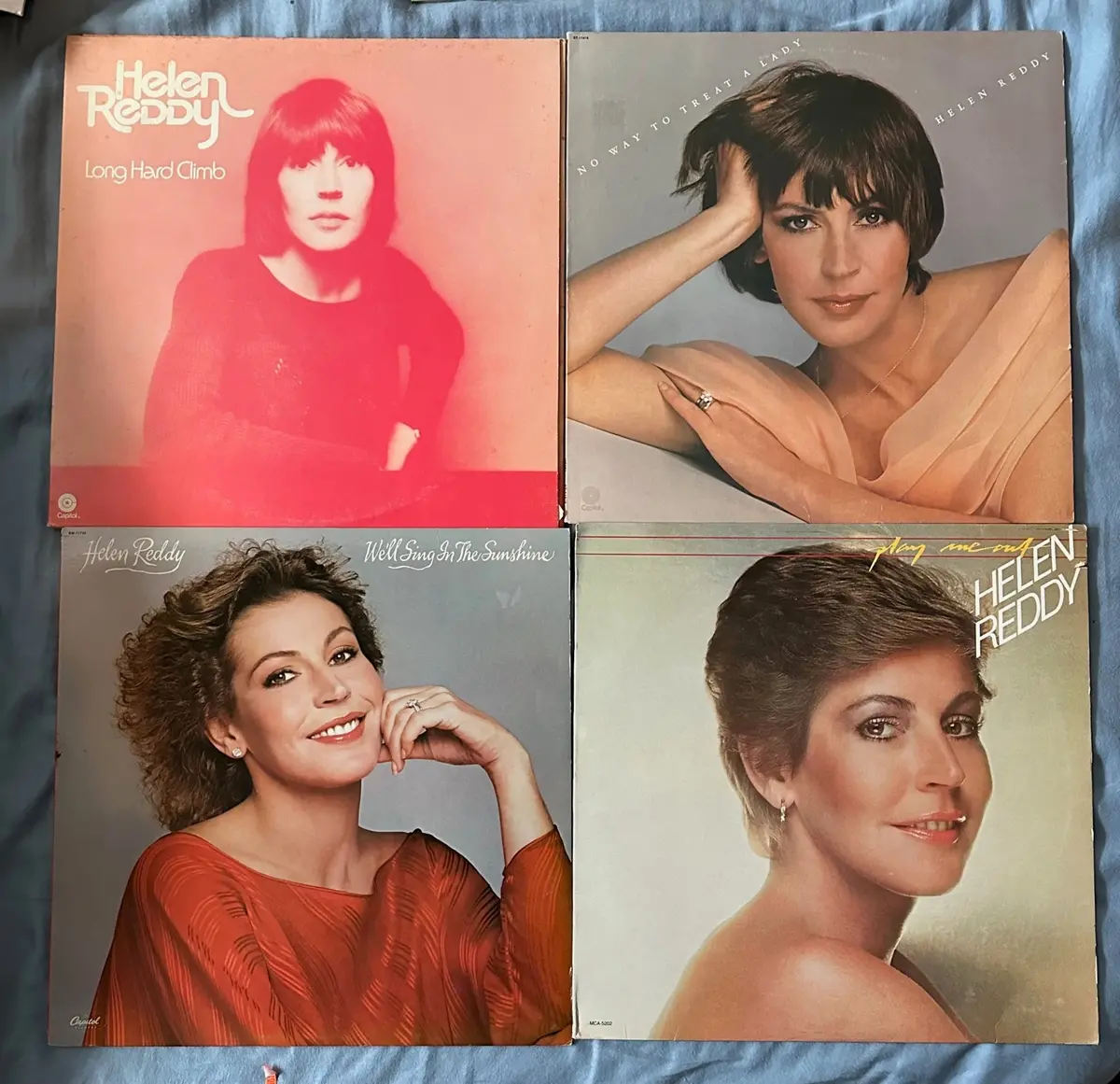 Helen Reddy - Set Of 4 Original Lp Vinyls (1973-81)  Used 1