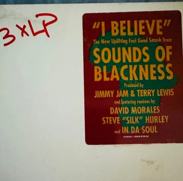 Sounds Of Blackness - I Believe 3X12” Promo Lp Vinyl - Used 2