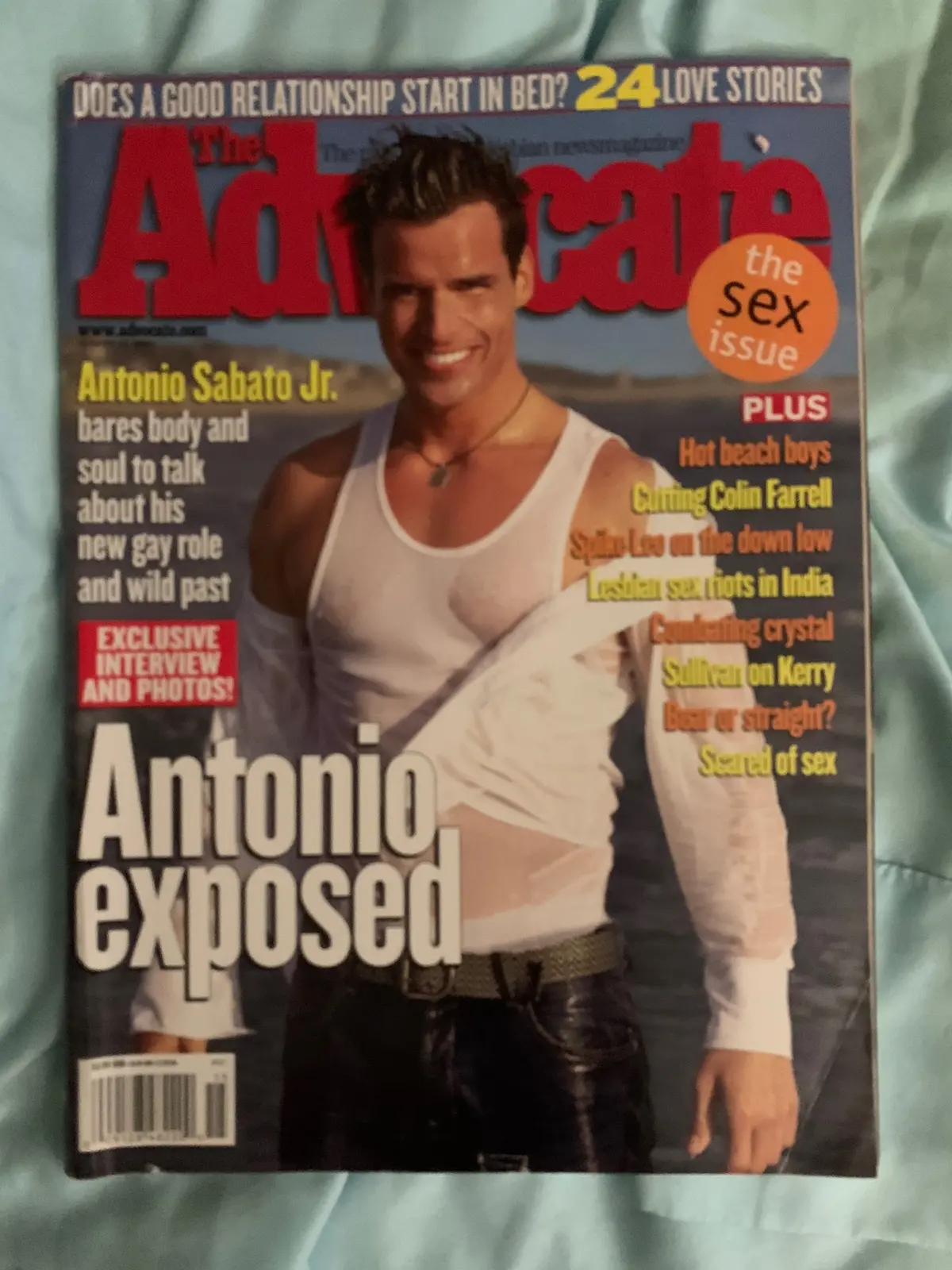 Antonio Sabato Jr. -  Advocate Gay Magazine 2004 1