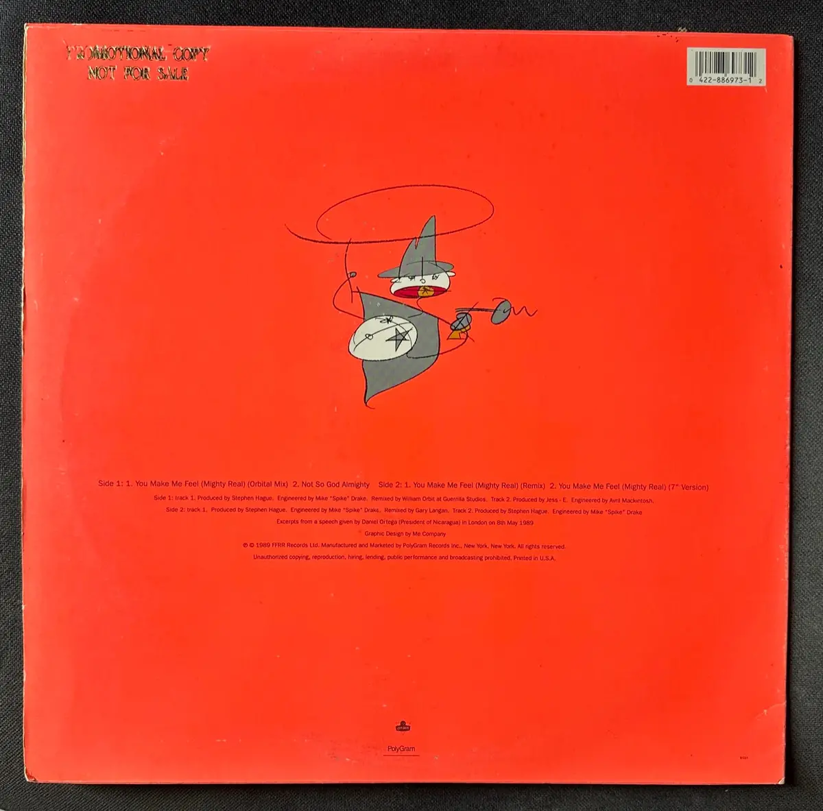Jimmy Somerville - Might Real (Us Promo 12" Single) Lp Vinyl - Used 2