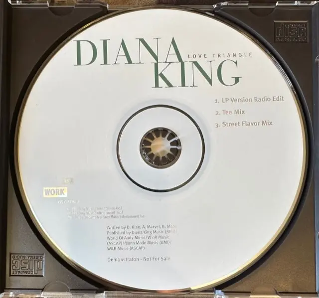 Diana King - Love Triangle (Promo Cd Single) Used 1