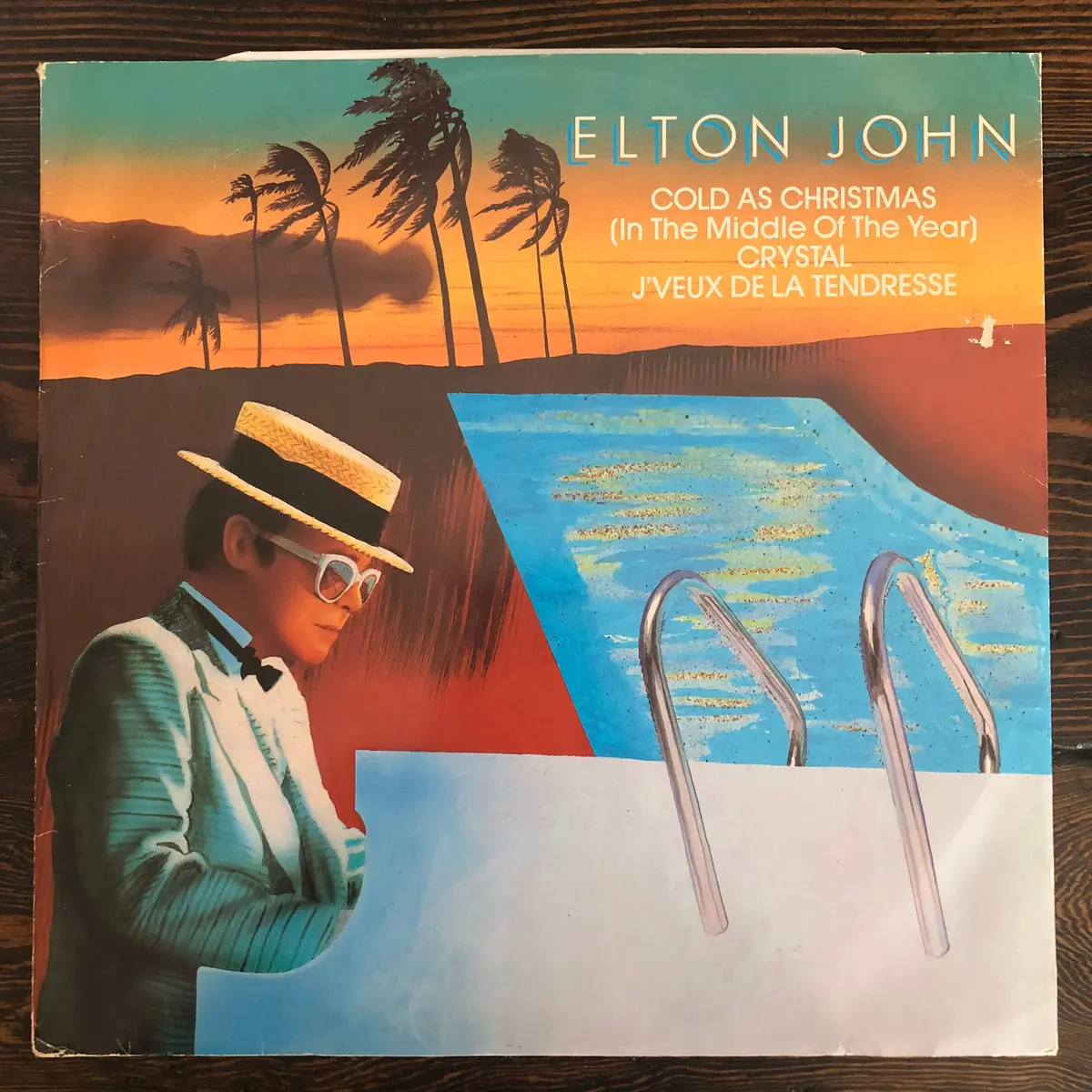 Elton John ‎– Cold As Christmas (In The Middle Of The Year) / Crystal- 1983 - 12" Used Lp Vinyl 1