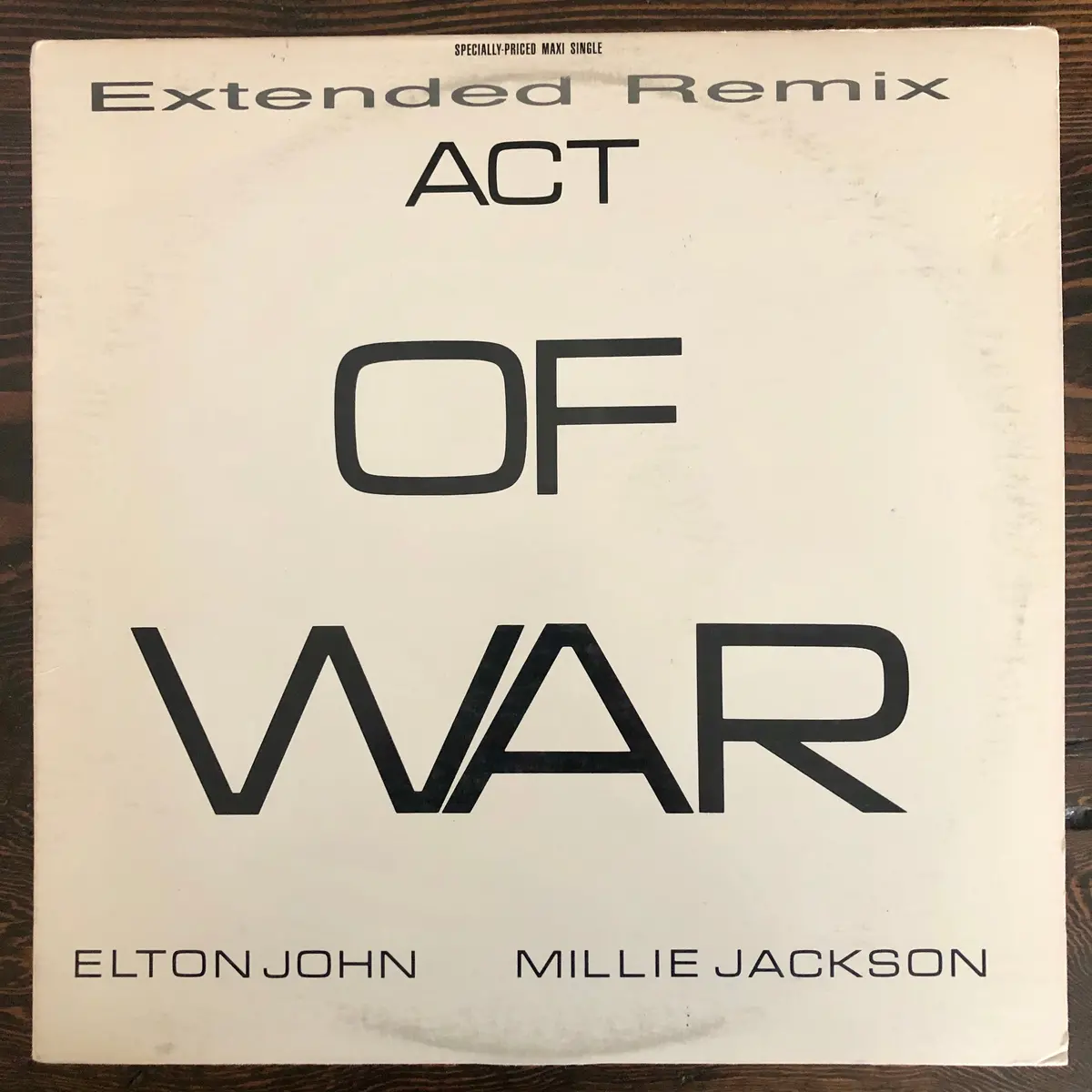 Elton John / Millie Jackson ‎- Act Of War1 2" - Lp Vinyl - Used 1