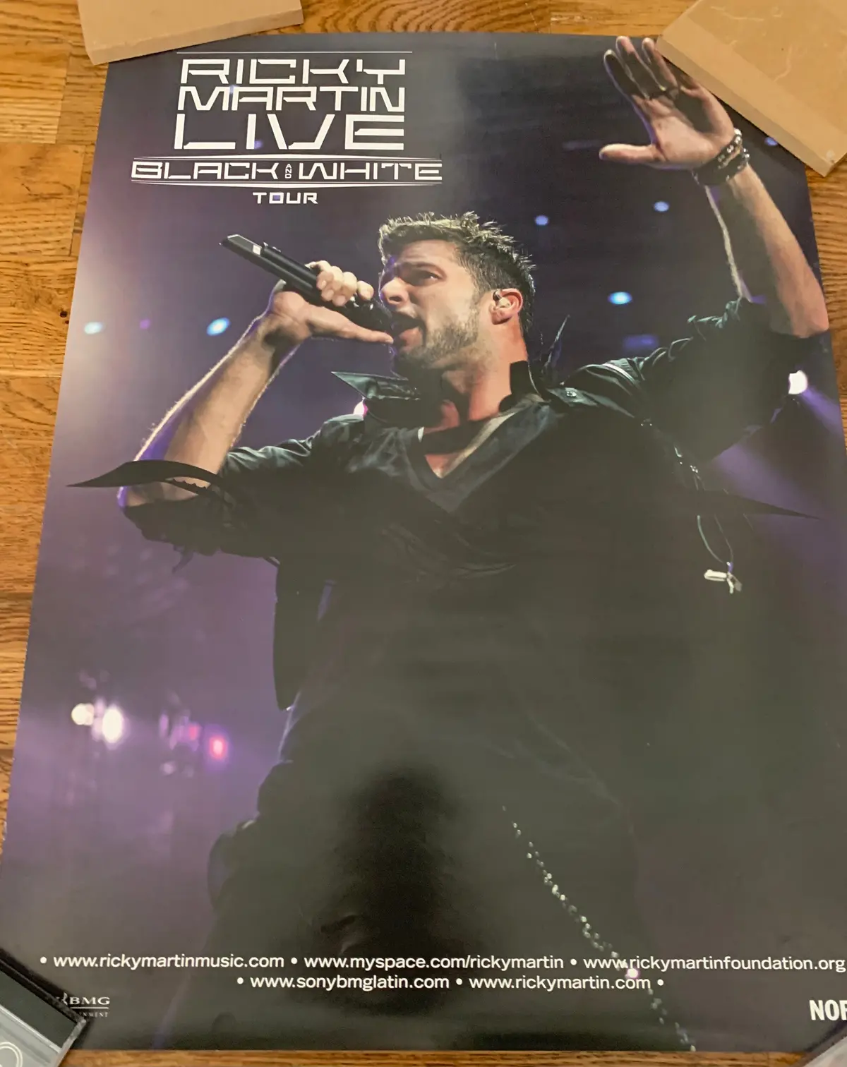 Ricky Martin - Black & White Tour Live Promo Poster 1