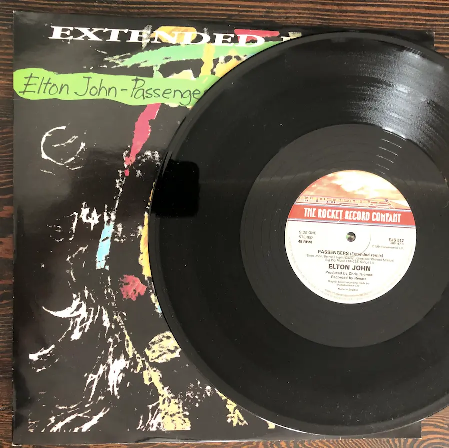 Elton John ‎– Passengers 1984 - 12" Used Lp Vinyl 1