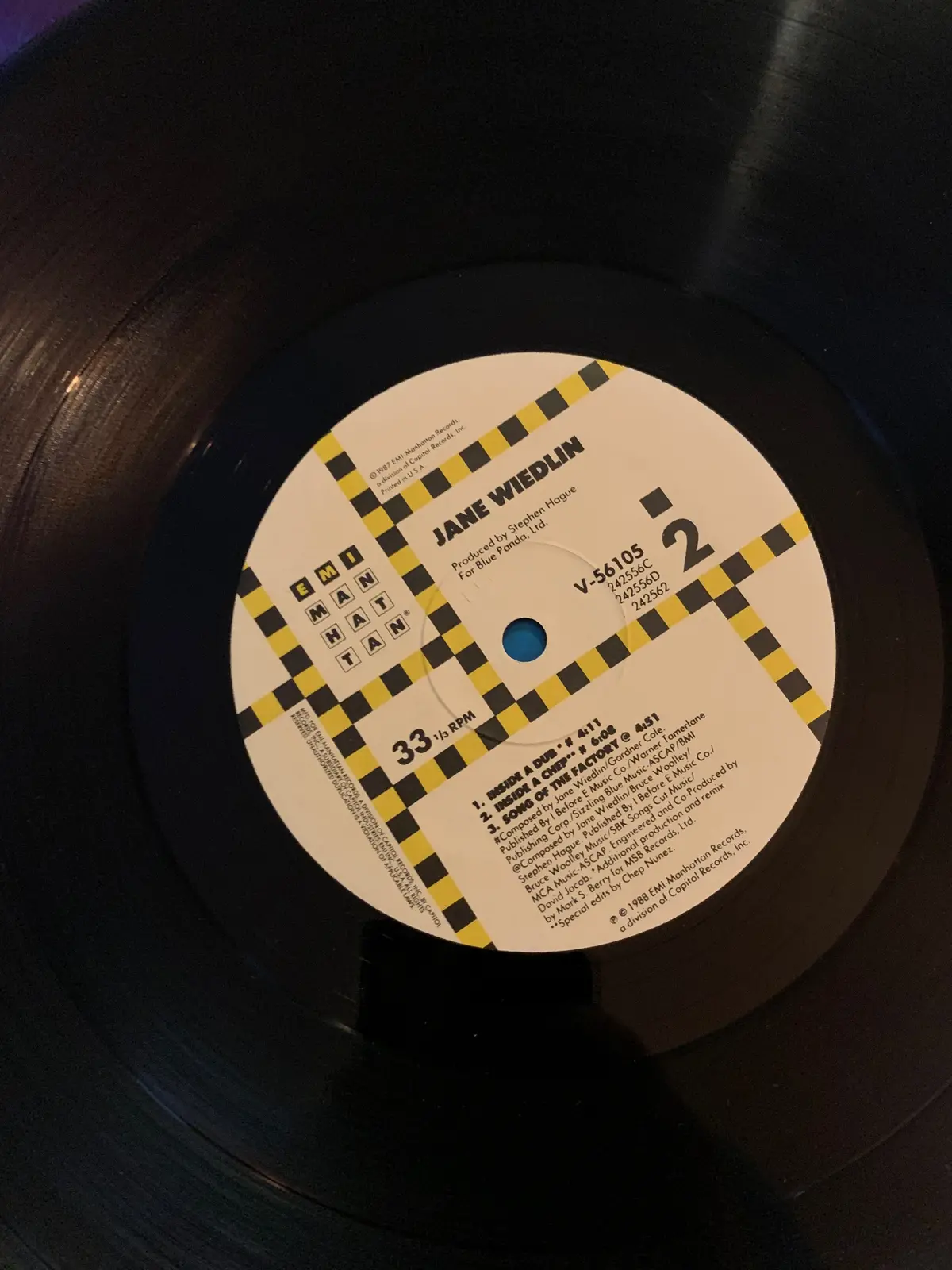 Jane Wiedlin - Inside A Dream (Promo 12" Remix) Lp Vinyl - Used 2