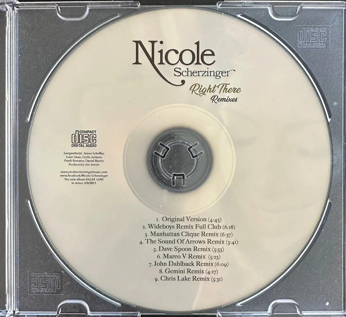 Nicole Scherzinger (Pussycat Dolls) Right There (Remixes) Cd Single 2
