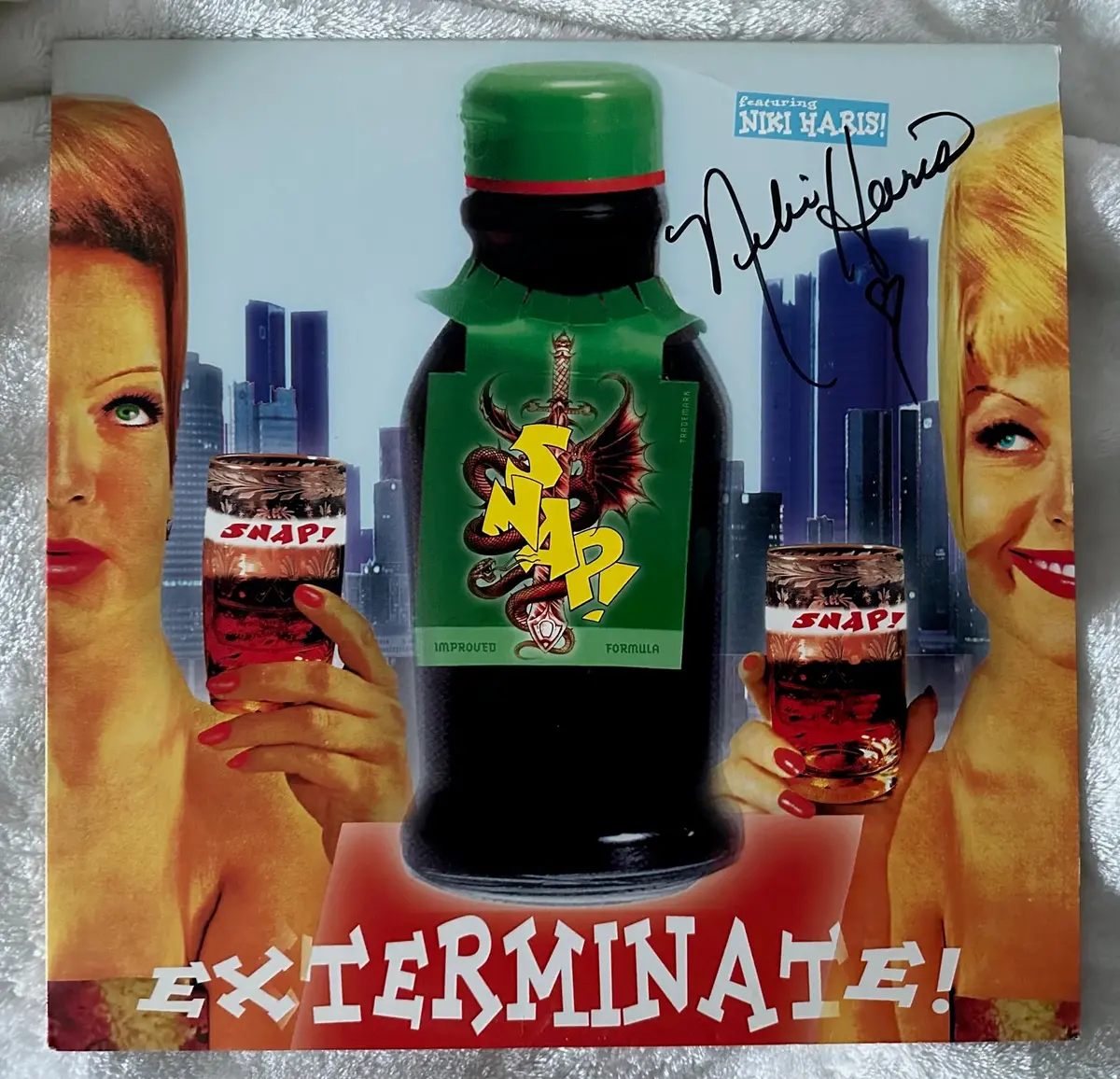 Snap! Featuring Niki Haris - Exterminate! 12" Lp Vinyl (Autographed!) - Used 1