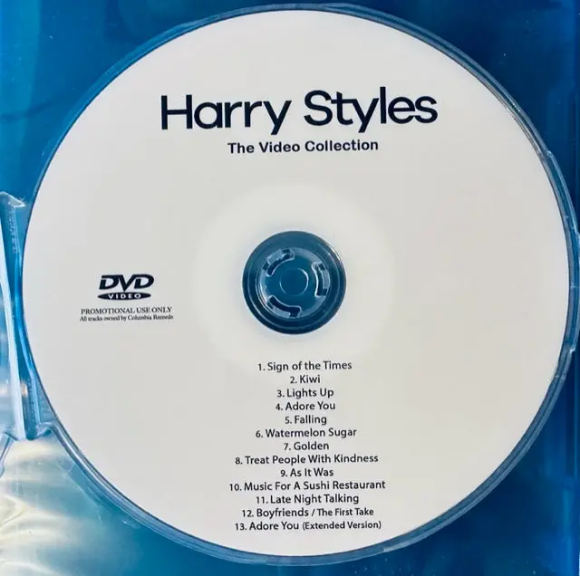 Harry Styles - The Video Collection Dvd  (Promo) 1
