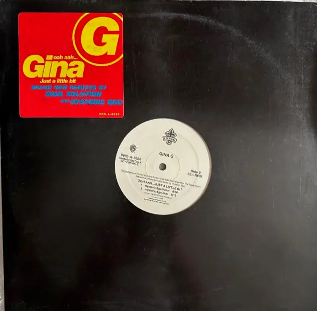Gina G - Ooh Ahh (Just A Little Bit) 12" Single Lp Vinyl - Used 1