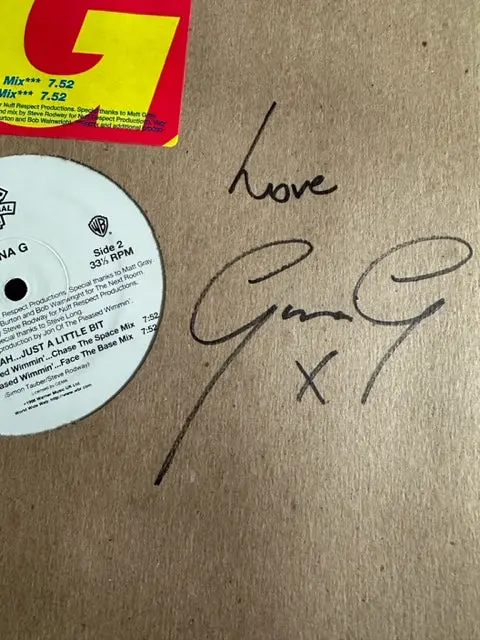 Gina G - Ooh Aah…Just A Little Bit - Signed Promo 12” Single Lp Vinyl 2