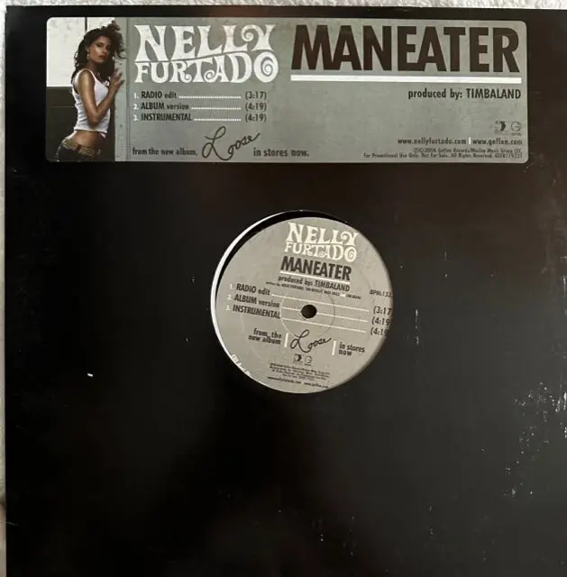 Nelly Furtado - Maneater (Promo) 12" Single Lp Vinyl - Used 1