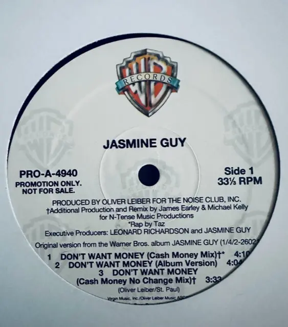 Jasmine Guy - Don't Want Money (Promo 12" Single) Lp Vinyl - Used 2