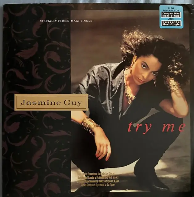 Jasmine Guy - Try Me   12" Single  Remix Lp Vinyl - Used 1