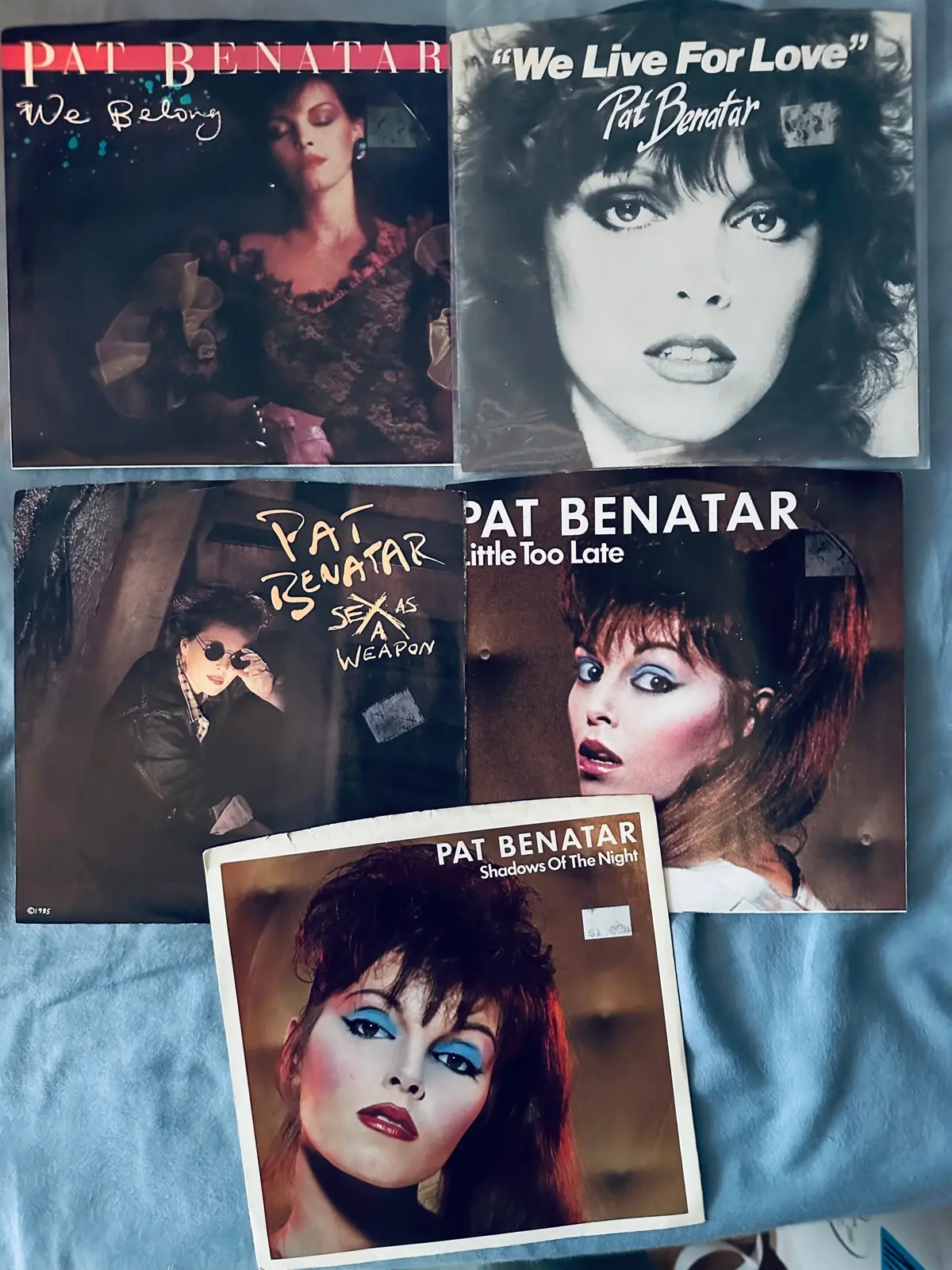 Pat Benatar - Set Of 5 Original 80S 45 Records (Lot 3) - Used 1