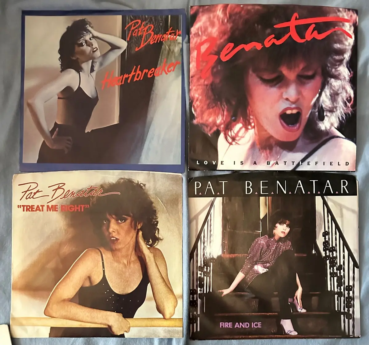 Pat Benatar - Set Of 4 Original 80S 45 Records (Lot 2) - Used 1