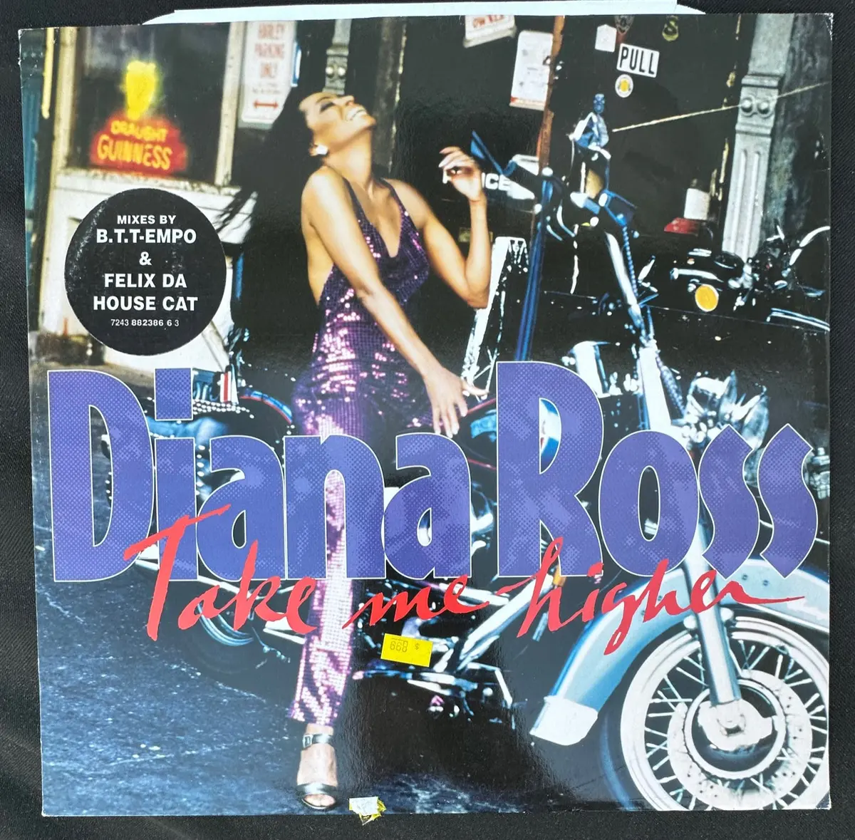Diana Ross -- Take Me Higher (Uk)  12" Single Lp Vinyl - Used 1