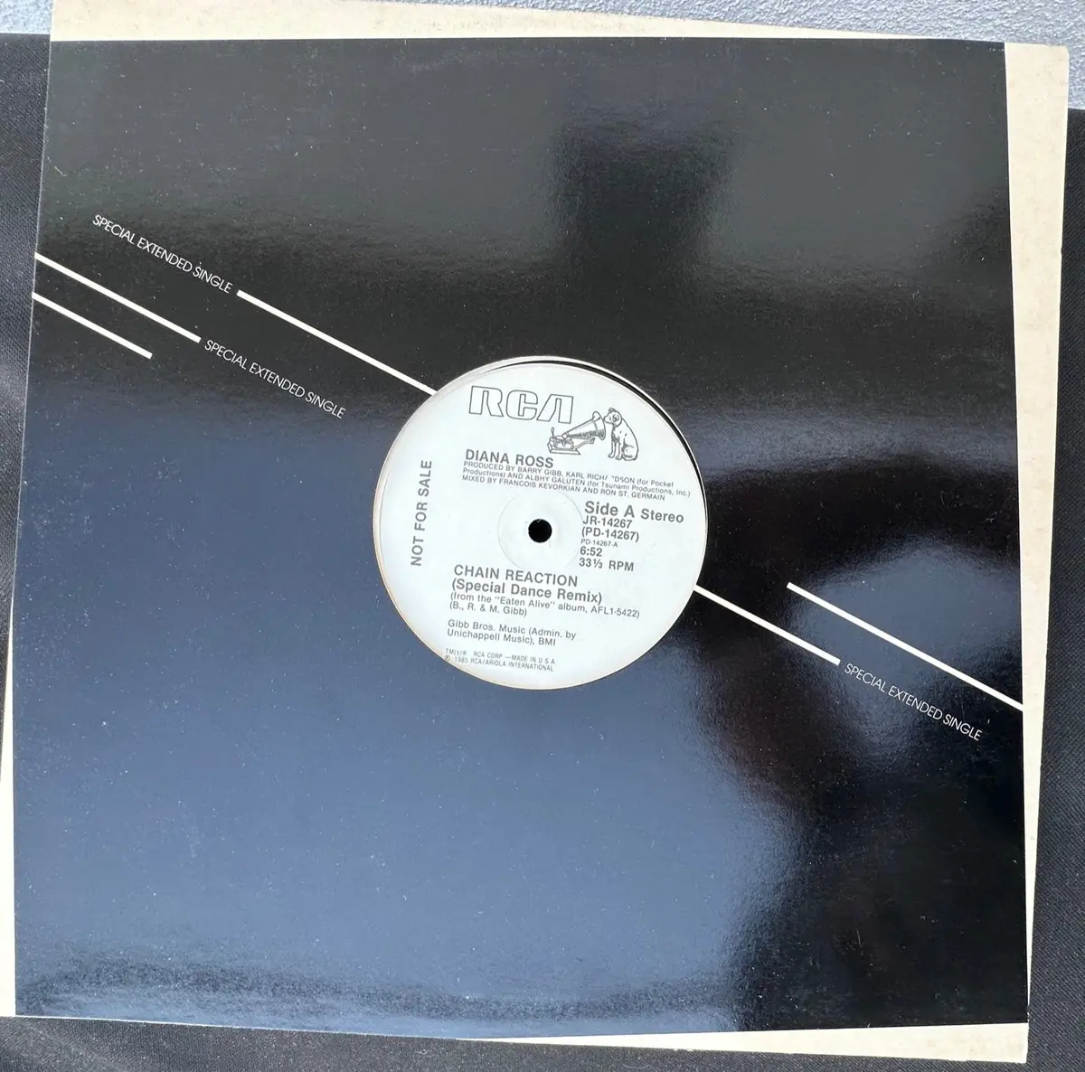 Diana Ross -- Chain Reaction  (Promo) 12" Single Lp Vinyl - Used 1