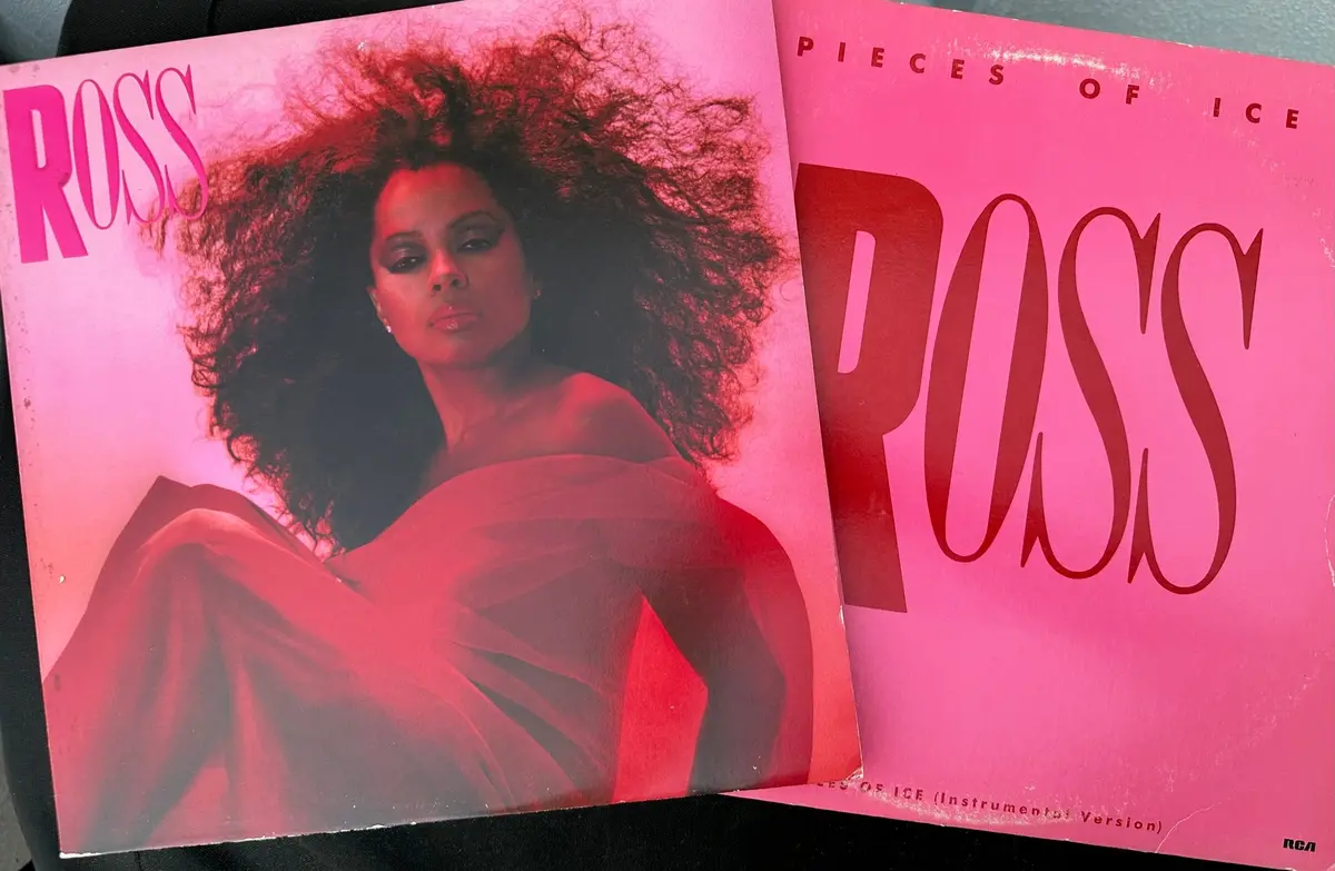Diana Ross -  Ross + 12" Single ''Pieces Of Ice'' -  Lp Vinyl - Used 1