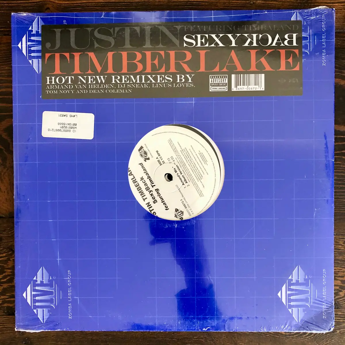 Justin Timberlake ‎- Sexyback (Dance Mixes) - Promo - Double Lp Vinyl - New 1