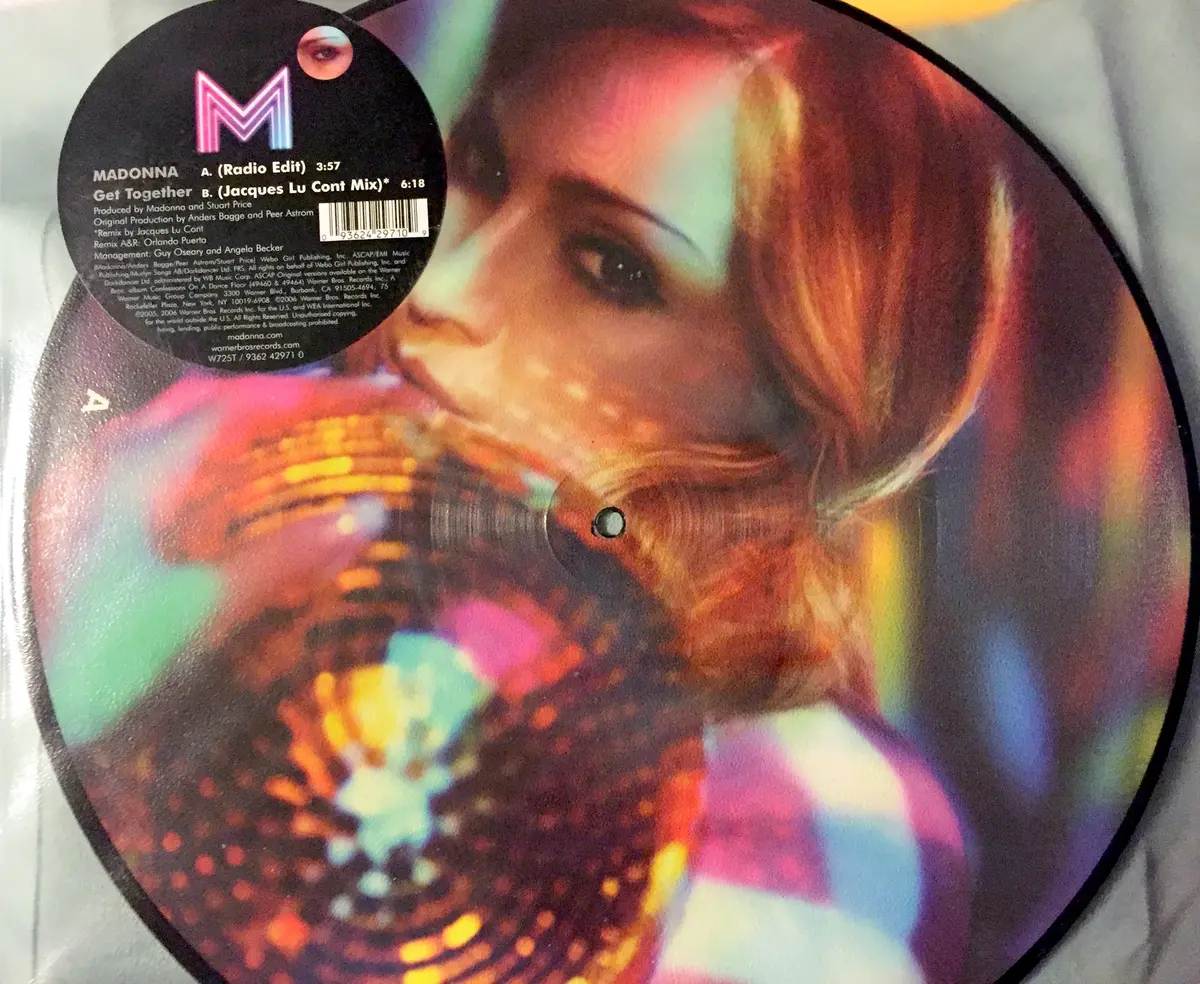 Madonna - Get Together 12" Picture Disc Lp Vinyl - New 1