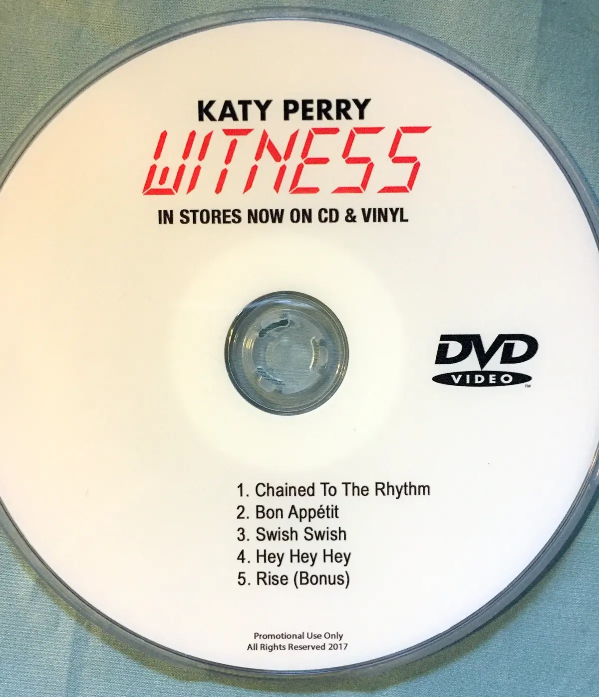 Katy Perry Dvd Witness 5 Music Videos Dvd 1