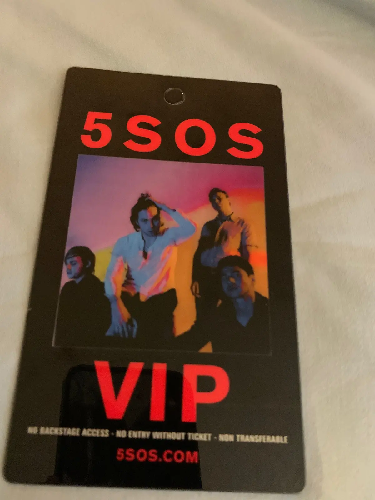 5 Seconds Of Summer (5Sos) Vip Tour Pass. 1