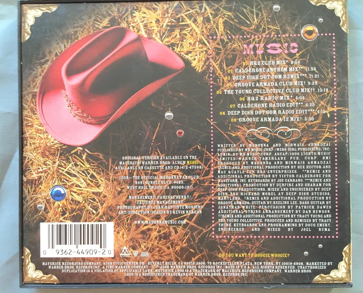 Madonna - 'Music' Usa Maxi Remix Cd Single - Used 2